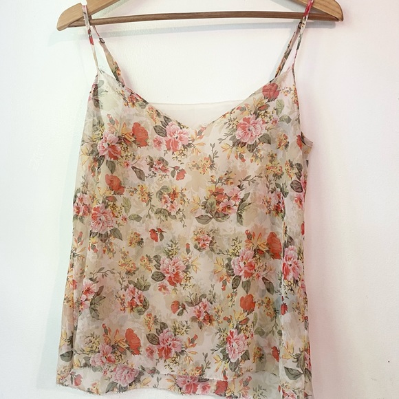 Monk and lou floral blouse tank top cami - Picture 2 of 4